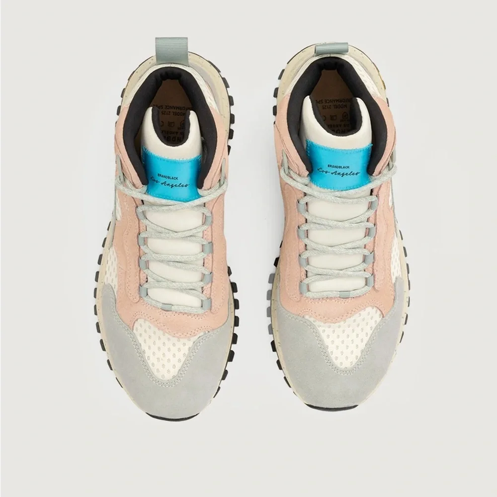 Brandblack SANTA MONICA Gray and Tan AQUA Sneakers with Vibram Sole - Picture 4 of 7